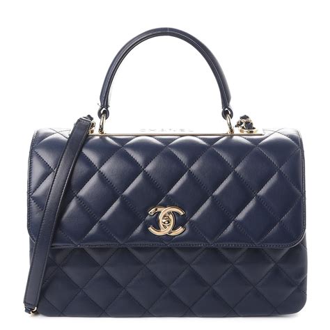 blue and white chanel bag|Chanel bag navy blue.